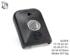 DPM dno zásobníku Glock s rozbíječem skla – černé