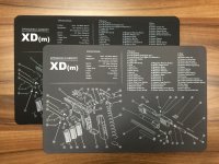 Podložka pod zbraně SPRINGFIELD ARMORY XD (m) - černá