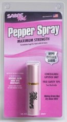 SABRE RED LS-22-US pepřový sprej ve tvaru růžové rtěnky 22 ml