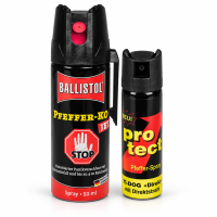 F.W. KLEVER pepřový sprej KO JET 50 ml + pepřový sprej Protect - 15ml