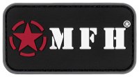 MFH 92200 3D gumová nášivka na suchý zip 7,5 × 4 cm černá