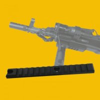 RAIL Picatinny weawer MIL-STD-1913 délka 155 mm