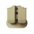 Polymerové pouzdro IMI Defense na 2 zásobníky s pádlem (Glock 17, 19, 22, 23, 26, 27, 31, 32, 33, 34, 35, 37, 38, 39) - písková