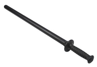 Klasický přímý policejní obušek se štítkem délky 58 cm PBS-23/58