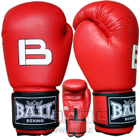 Boxovací rukavice Bail FITNESS-2 červené 12/14oz.