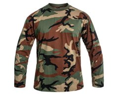 MFH US triko s dlouhým rukávem Woodland 00113T