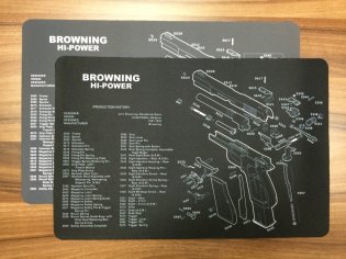 Podložka pro čištění zbraní BROWNING HI - POWER - šedá