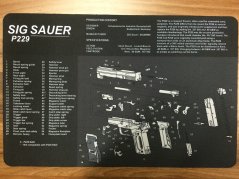 Podložka pro čištění zbraní SIG SAUER P229 - černá