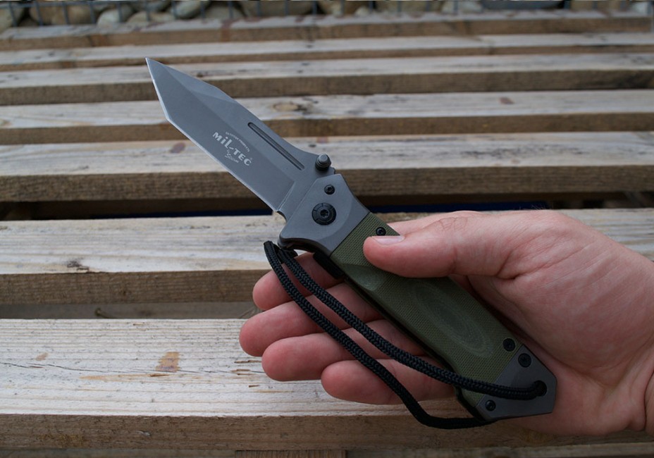 Kapesní zavírací nůž Mil-Tec® DA35 - olivový