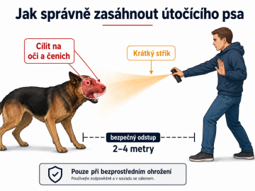 ANTI DOG 63 ml: praktický pepřový sprej proti agresivním psům
