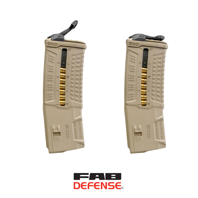 FAB Defense SPD úchyt pro rychlé vytažení zásobníku Ultimag – 2 ks, černý