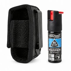 Set pepřového spreje Walther ProSecur 16 ml UV a černého nylonového pouzdra SH-15