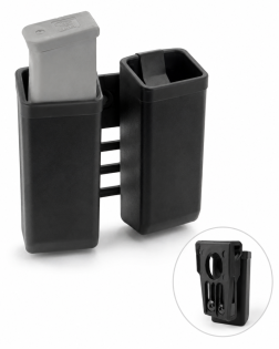 ESP dvojité rotační plastové pouzdro pro dva zásobníky 9 mm  MH-MH-34