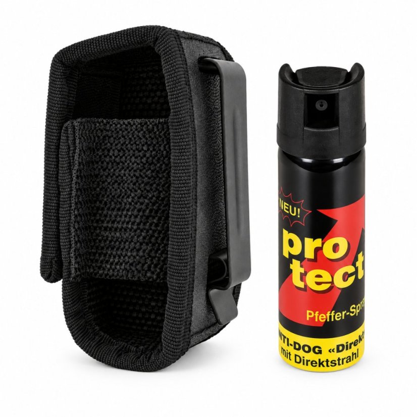 Pepřový sprej Protect 15 ml + nylonové pouzdro SH-15