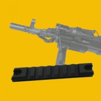 RAIL Picatinny weawer MIL-STD-1913 délka 98 mm