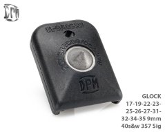 DPM dno zásobníku Glock s rozbíječem skla – černé